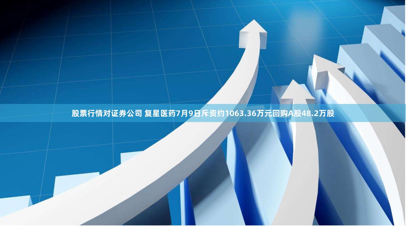 股票行情对证券公司 复星医药7月9日斥资约1063.36万元回购A股48.2万股