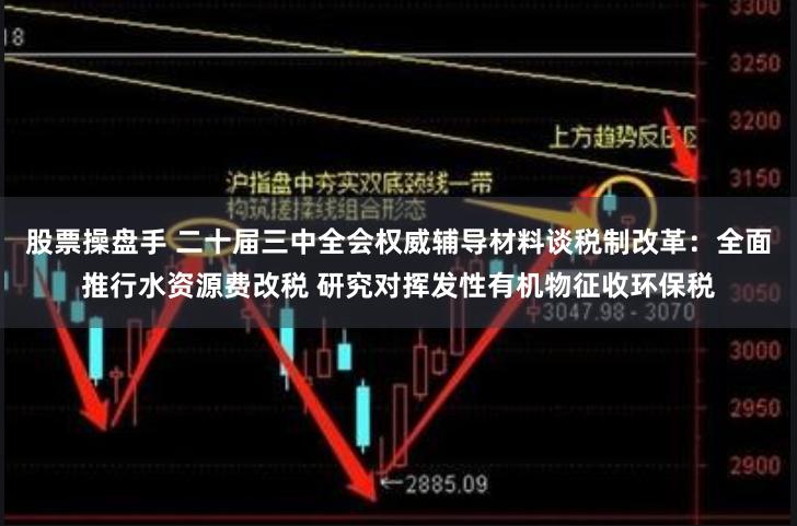 股票操盘手 二十届三中全会权威辅导材料谈税制改革：全面推行水资源费改税 研究对挥发性有机物征收环保税